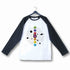 Yoga Fitness Yoga SEVEN CHAKRAS OF KUNDALINI YOGA Custom Printed Graphic Design Raglan T-Shirt for Women
